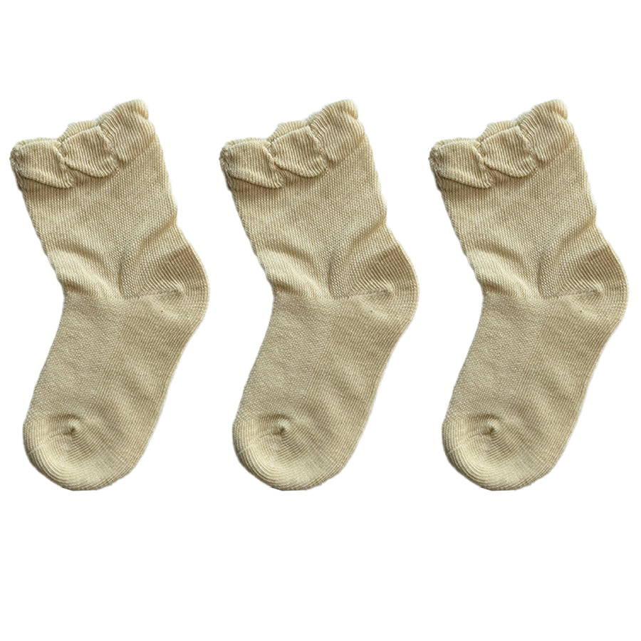 Super Soft Thin Organic Color Cotton Socks (3 Pack) - detail view