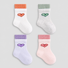 Toddler Girls' 8pk Heart Long-Staple Cotton Crew Socks