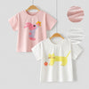 Girls' 2-Pack Short Sleeve TENCEL™ Modal T-Shirts - Pink & White