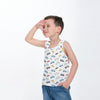 Boys'  TENCEL™  Modal Summer Tank Top - Little Car