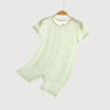 Little Plant Silky Soft TENCEL Modal Lightweight Jacquard Romper - Green Panda