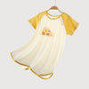 Little Plant Super Soft TENCEL Modal Robe -Yellow - back view