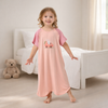 Soft Kids Modal Robe Pink Lightweight Sleepwear -Pink