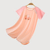 Soft Kids Modal Robe Pink Lightweight Sleepwear -Pink - back view