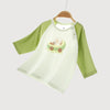Little Plant Toddler TENCEL Modal 3/4 Sleeve Pullover - Green - back view