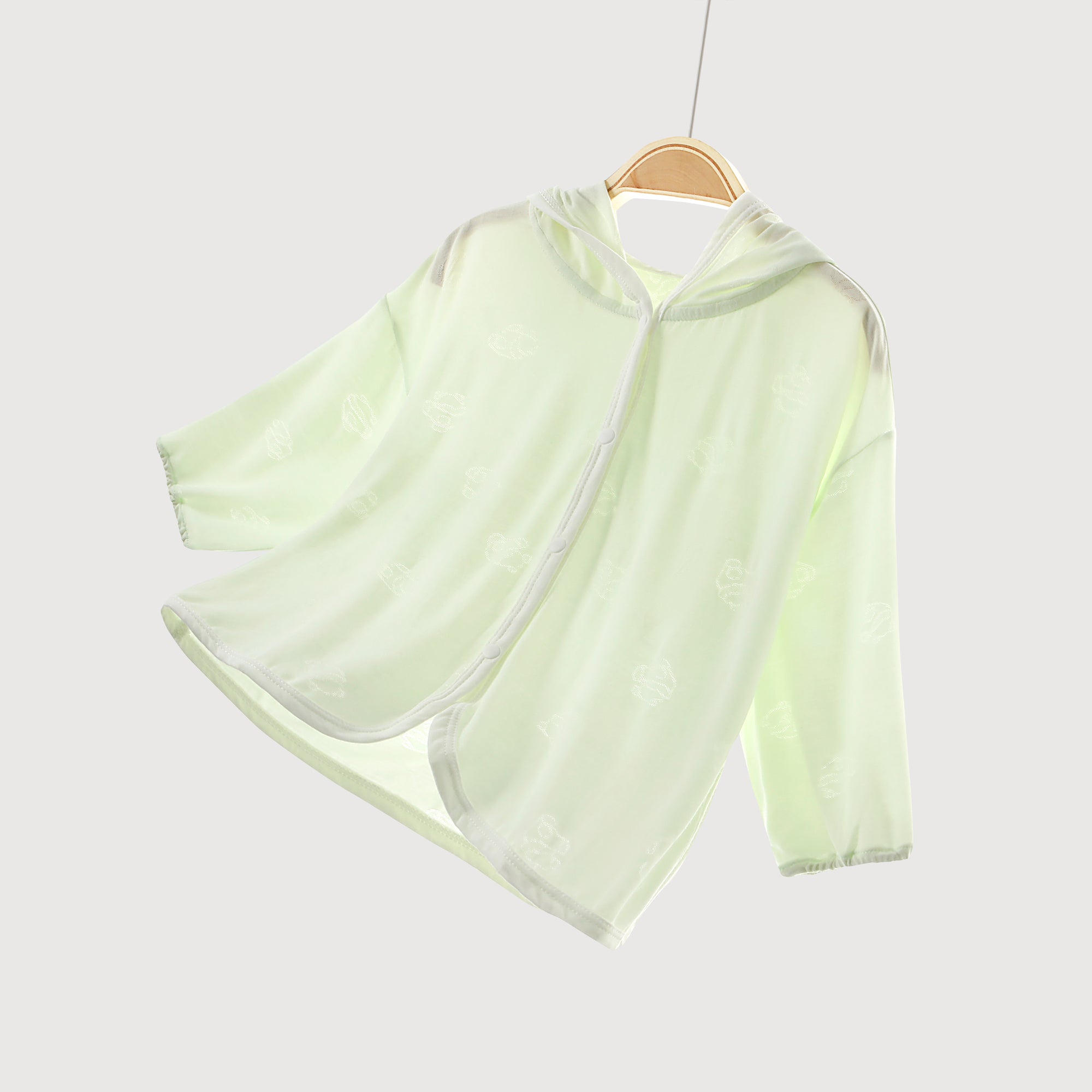 Silky Soft TENCEL Modal Light Coat - Green Panda