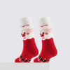 Toddler Boys' & Girls' 4pk Christmas Non Slip Grip Socks