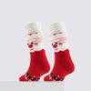 Toddler Boys' & Girls' 4pk Christmas Non-Slip Gripper Socks