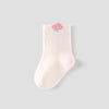 Toddler Girls' 9pk Cute Patterned Cotton Crew Socks