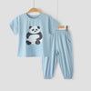 Boys' TENCEL™ Modal 2pc Panda T-Shirt & Pants Set - Blue
