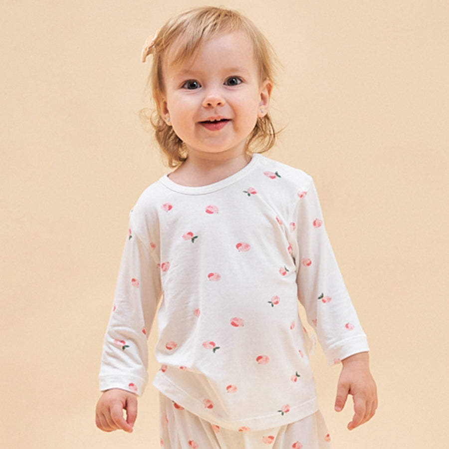 Silky Soft TENCEL Modal Long Sleeve Tee - Peach