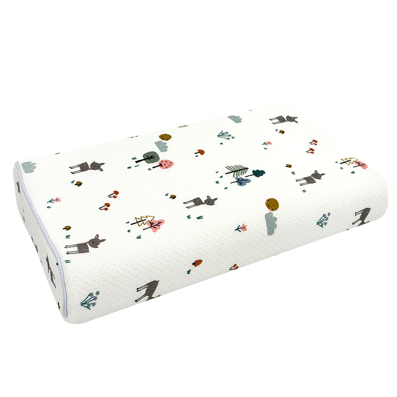 Dual-Height Ergonomic Support Youth Pillow（with 2 pillowcases) - back view