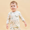 Silky Soft TENCEL Modal Long Sleeve Tee - Dinosaur