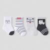 Toddler Boys' 8pk Long-Staple Cotton Cute Animal Crew Socks