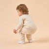 1.0 TOG Super Soft Organic Cotton 2-Way Zip Sleep & Play Pajama - Beige - alternate view