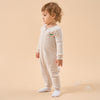 2.0 TOG Super Soft Organic Cotton 2-Way Zip Sleep & Play Pajama - Light Grey - back view