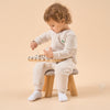 2.0 TOG Super Soft Organic Cotton 2-Way Zip Sleep & Play Pajama - Light Grey - close-up view