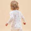 Silky Soft TENCEL Modal Long Sleeve Tee - Peach - detail view