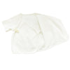 Super Soft Pima Cotton Side-snap Tee - White - back view