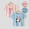 Girls'  2-Pack Short Sleeve TENCEL™ Modal T-Shirts - Pink & Blue
