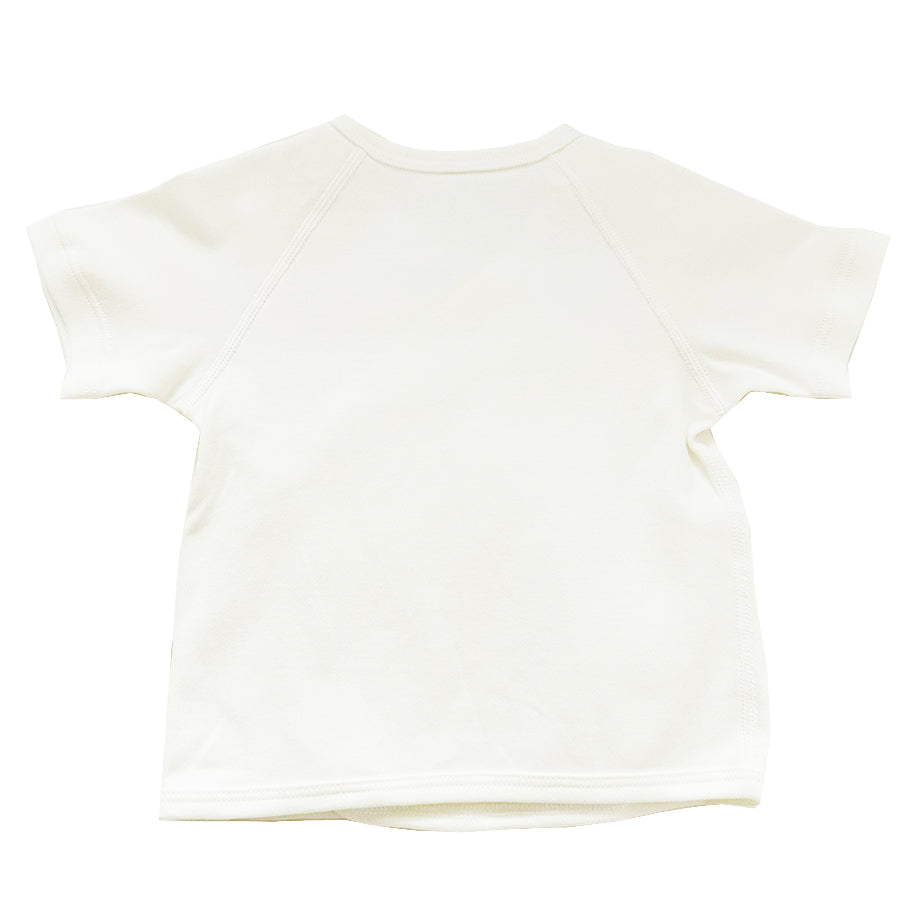 Super Soft Pima Cotton Side-snap Tee - White - close-up view