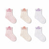 Girls' Toddler Breathable Cotton Small Mesh Socks - Summer (6 Pack)