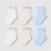 Kids Toddler Non Slip Cotton Grip Socks （6 Pack）