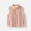 Girls' Teddy Fleece Zip Front Vest