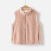 Girls' Teddy Fleece Zip Front Vest