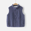 Boys' Teddy Fleece Zip Front Vest- Blue