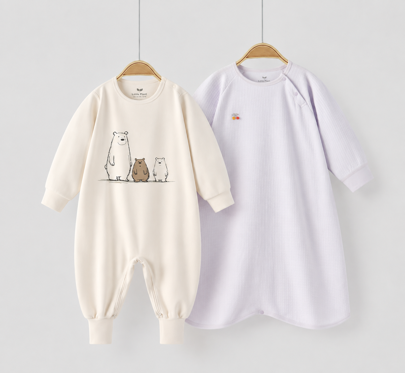Toddler Girls' 2pc Zip-Up Footie Pajama & Robe Set
