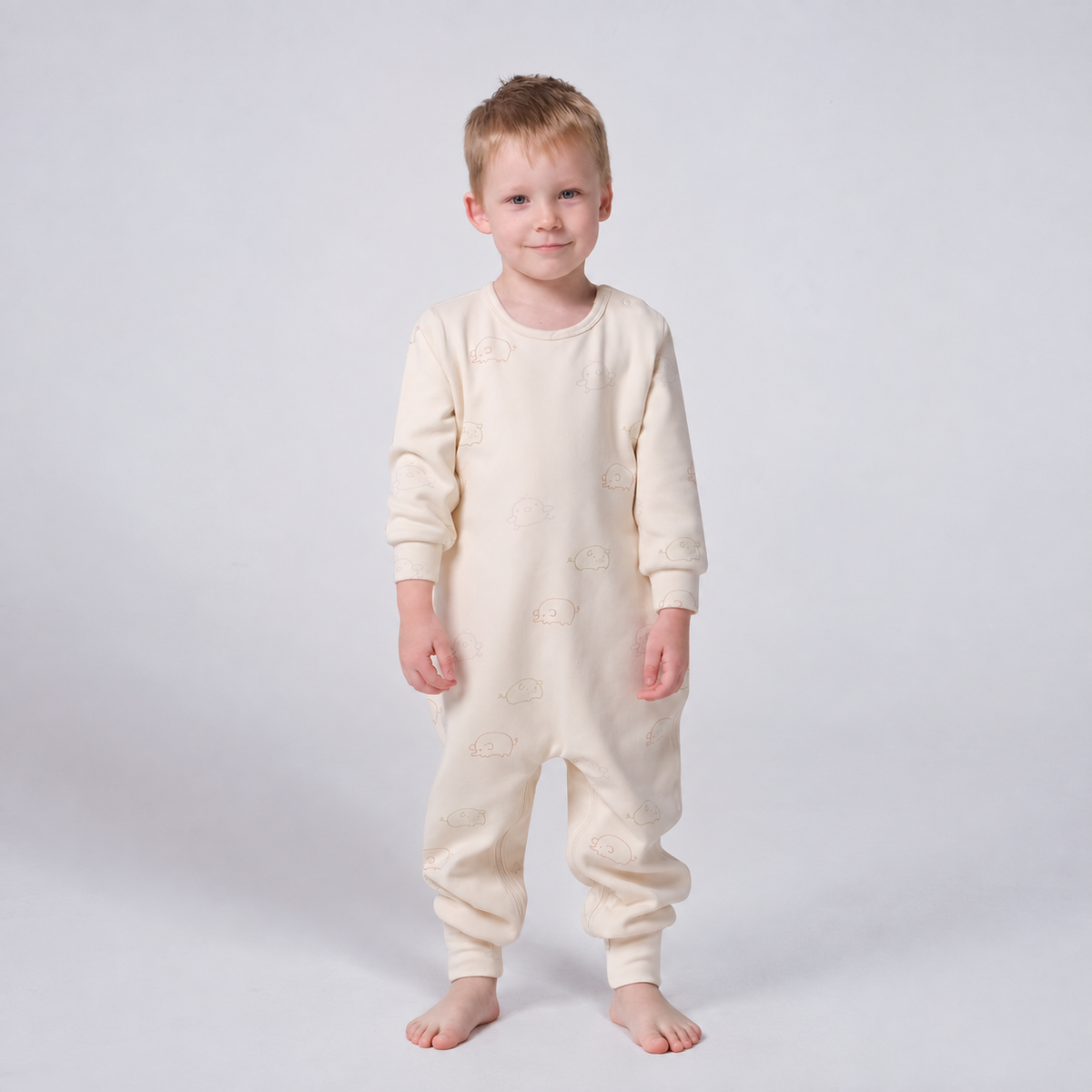 Toddler Boys' TENCEL™ Modal & Organic Cotton 2.0T Romper - Beige