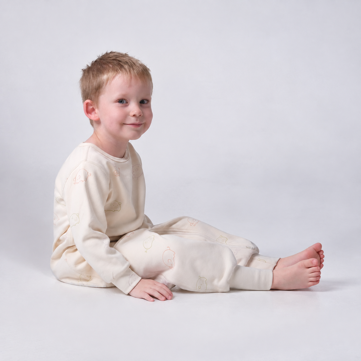 Toddler Boys' TENCEL™ Modal & Organic Cotton 1.0T Romper - Beige
