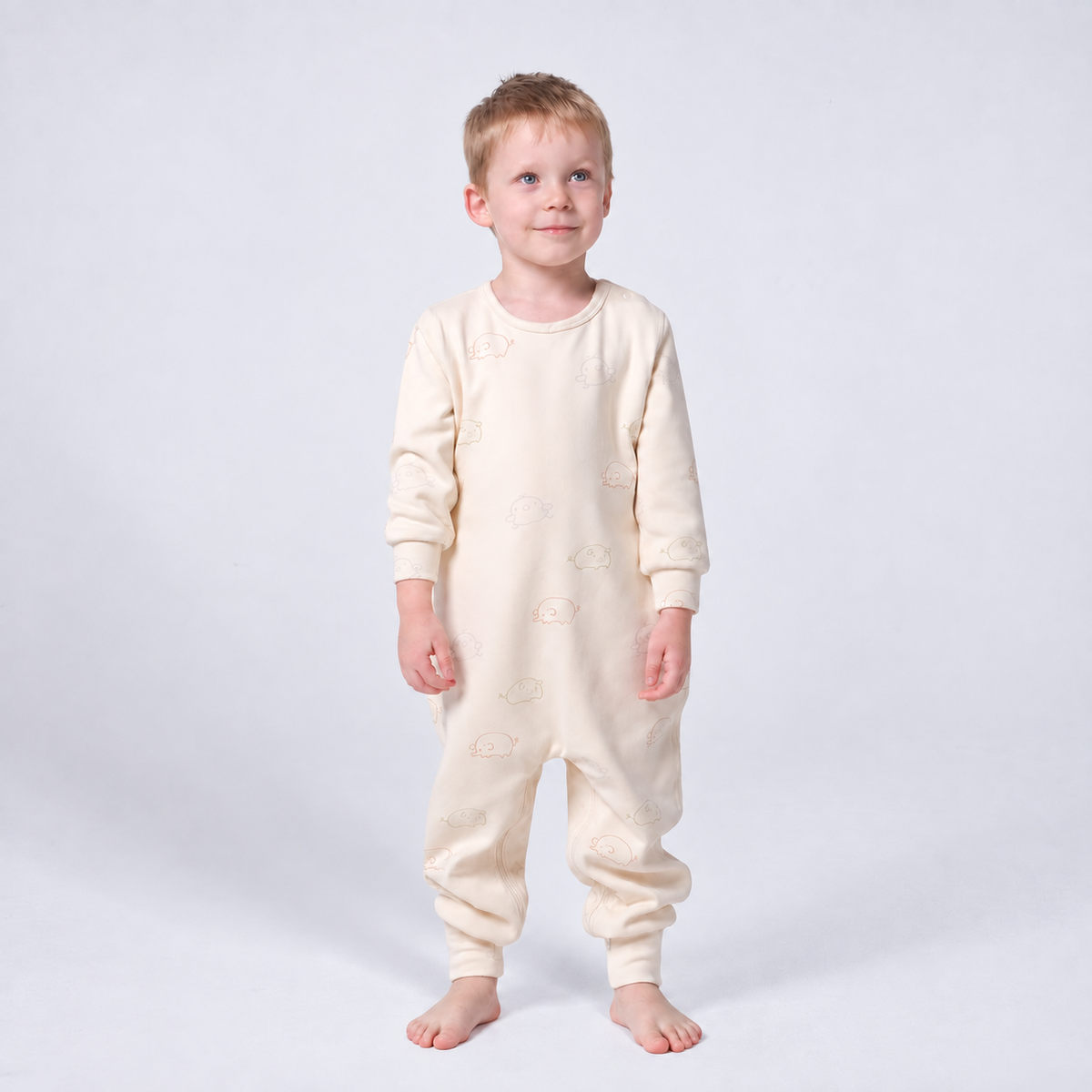Toddler Boys' TENCEL™ Modal & Organic Cotton 1.0T Romper - Beige