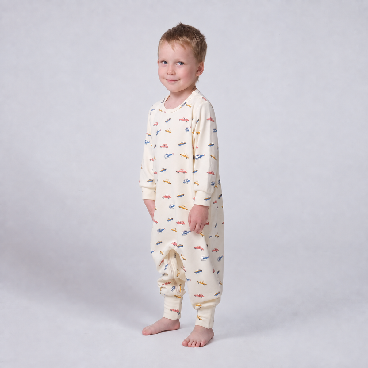 Toddler Boys' TENCEL™ Modal & Organic Cotton 1.0T Romper - Cream