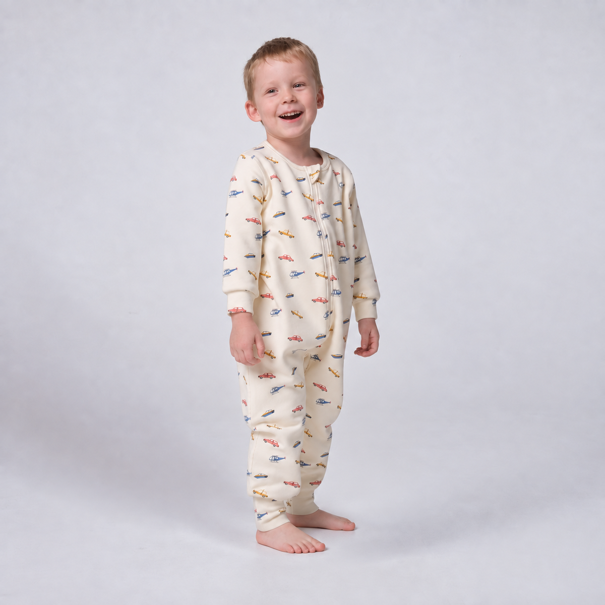 Toddler Boys' TENCEL™ Modal & Organic CottonTwo-Way Zip Pajama