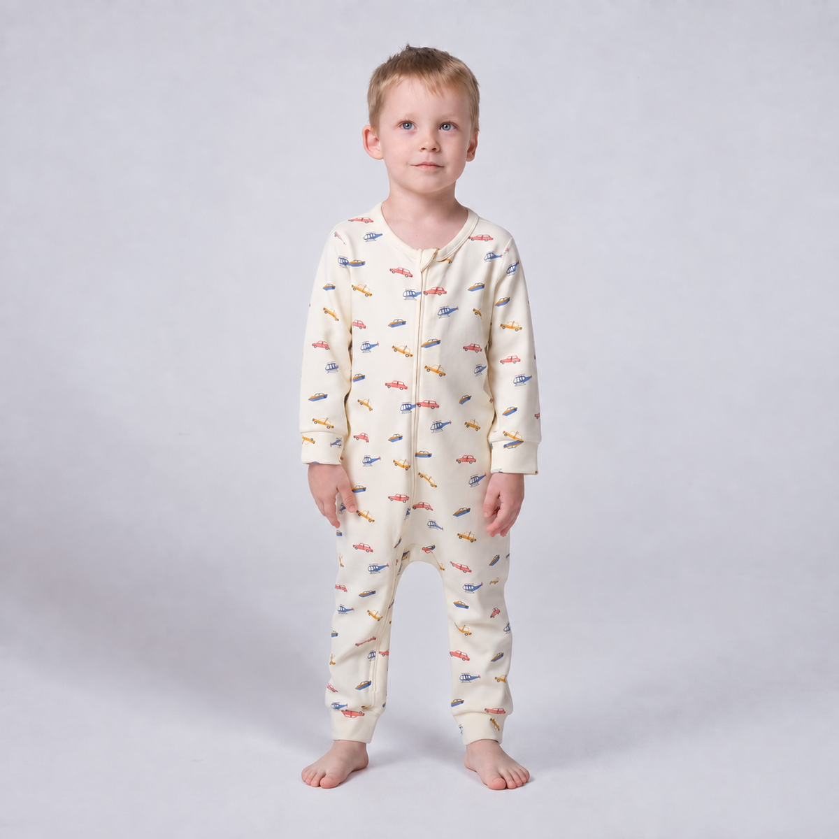 Toddler Boys' TENCEL™ Modal & Organic Cotton 1.0T YKK Zip Pajama