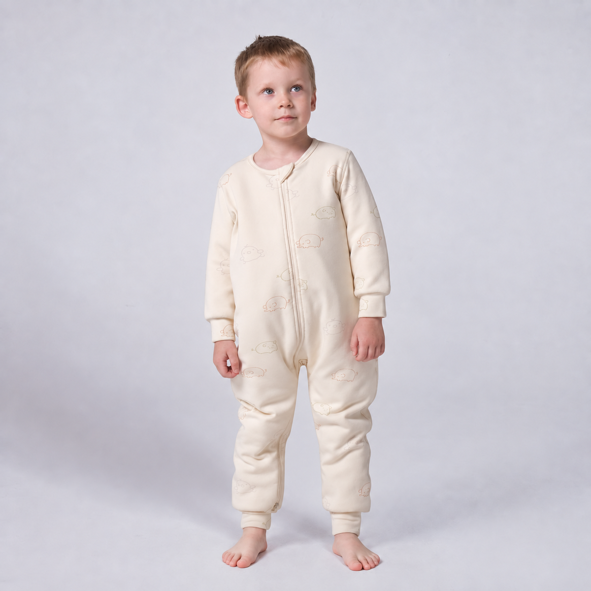 Toddler Boys' Cozy TENCEL™ Modal & Organic Cotton Two-Way Zip Pajama