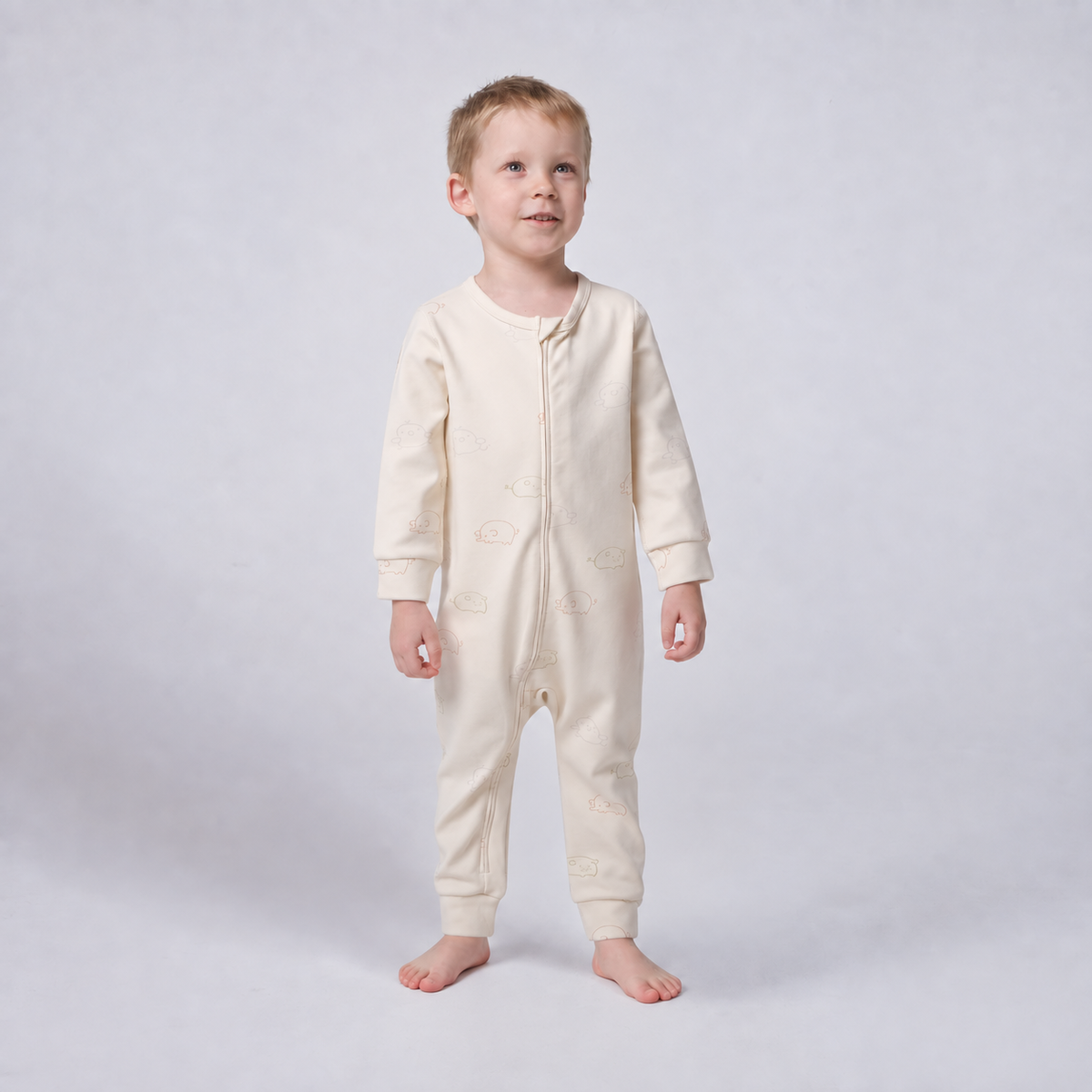 Toddler Boys' TENCEL™ Modal & Organic Cotton 1.0T YKK Zip Pajama