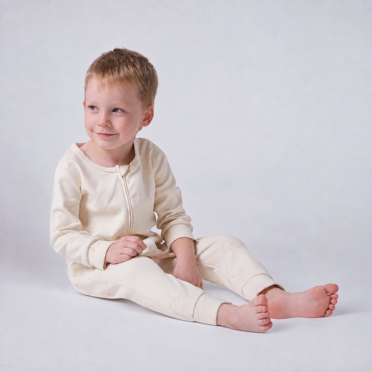 Toddler Boys' TENCEL™ Modal & Organic Cotton 1.0T YKK Zip Pajama