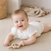 Baby Super Soft Pima Cotton Side-snap Tee - White