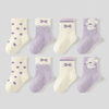 Toddler Girls' 8pk Bunny & Bow Cotton Crew Socks