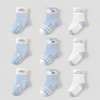 Toddler Boys' 9pk Non Slip Cotton Grip Socks