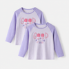 Girls' 2pc long Sleeve T-Shirt - Purple