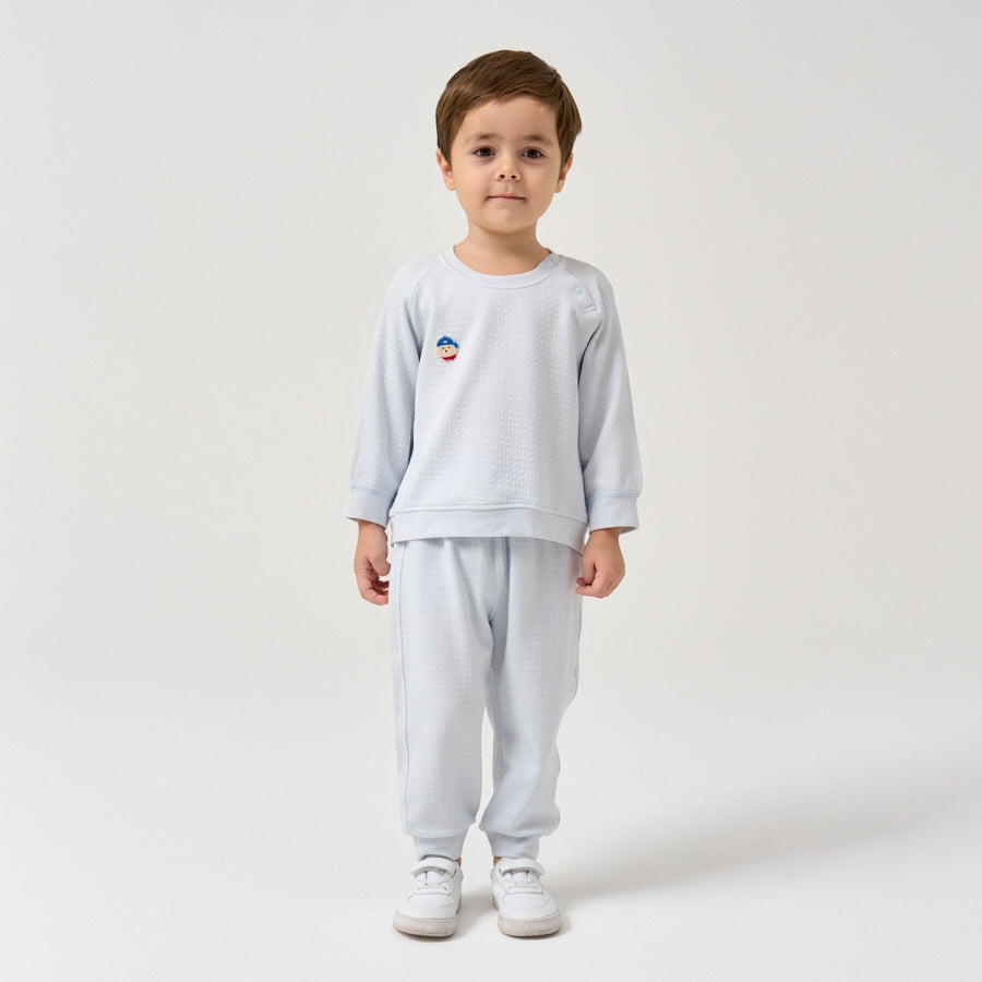 Super Soft TENCEL Modal Jogger - Light Blue - detail view