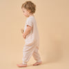 Baby Modal 2-Way Zip Pajamas Soft Sleepwear- Pink Bear - lifestyle view
