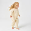 1.0T Super Soft Footie Two-way Zipper Padded Pajama - Little Zebra - close-up view