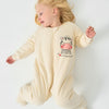 1.0T Super Soft Footie Two-way Zipper Padded Pajama - Little Zebra - view 8
