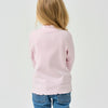 Long Sleeve Slim Fit Mock Neck Top - Pink - close-up view