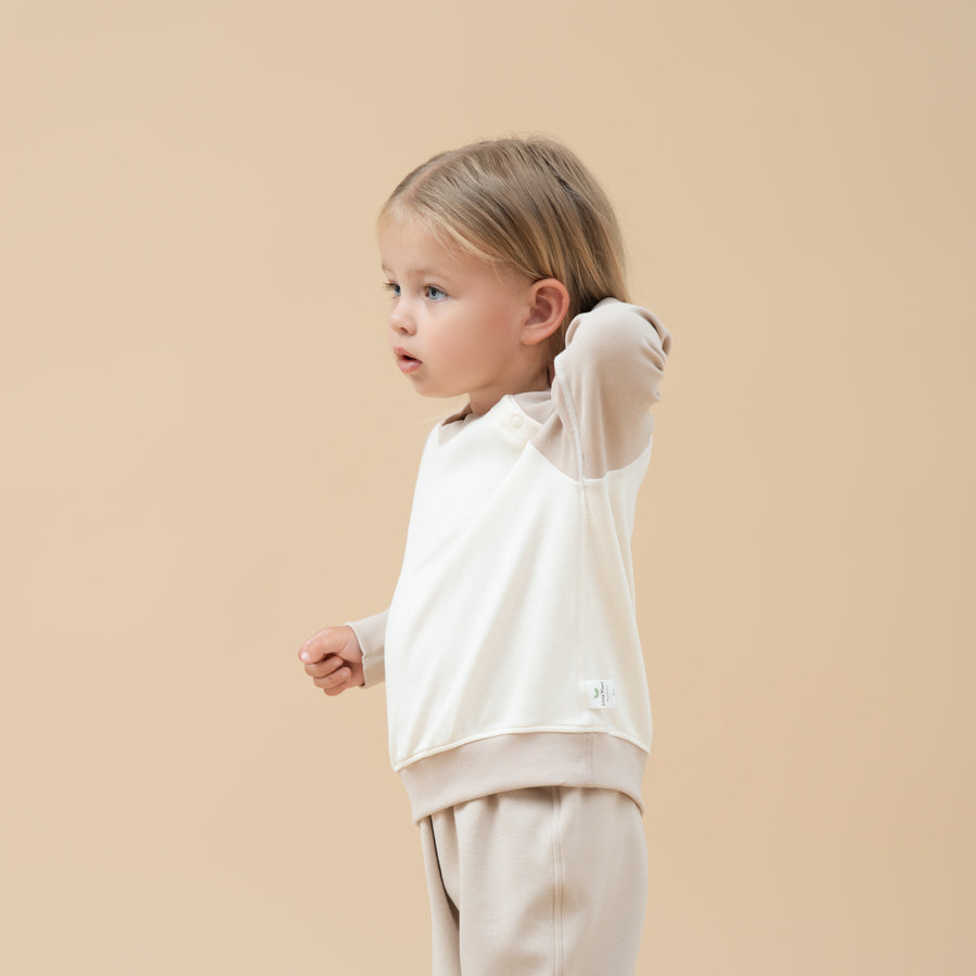 Super Soft TENCEL Modal Pullover - Brown - back view